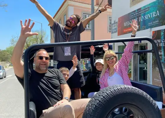 A family enjoying a classic YourTuk jeep ride